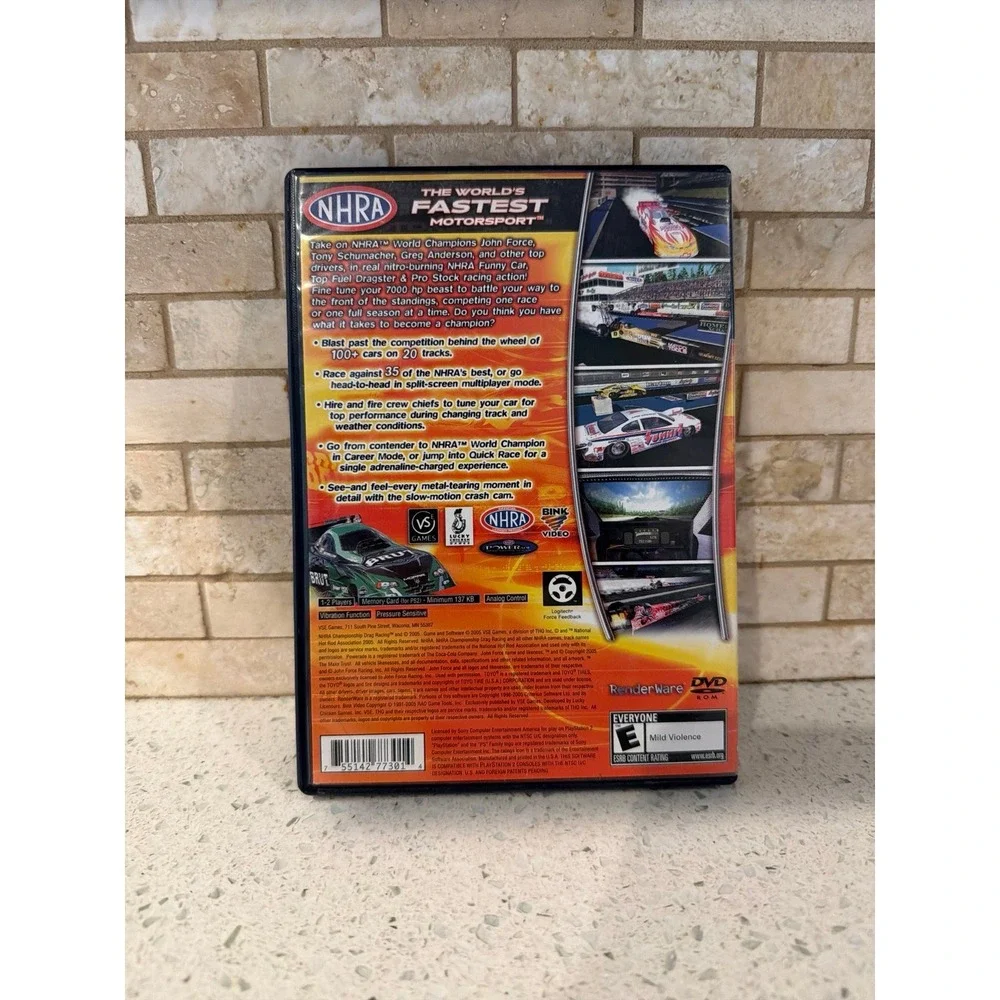 NHRA Championship Drag Racing‎ PS2 Video Game